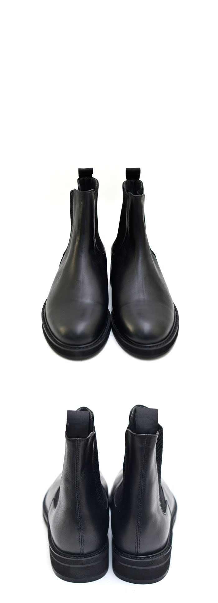 cowhide chelsea boots
